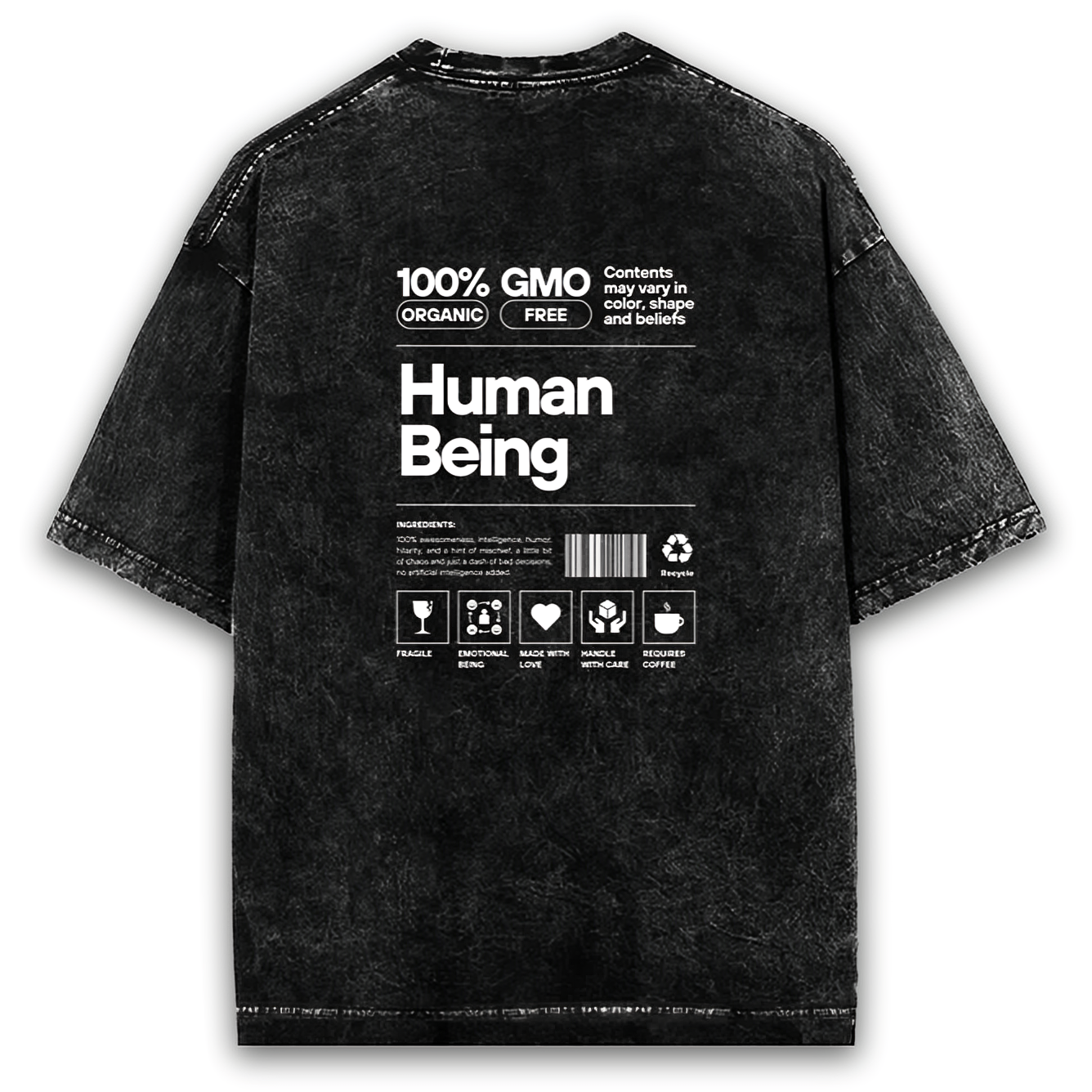 The Human T-shirt (Acid Wash)